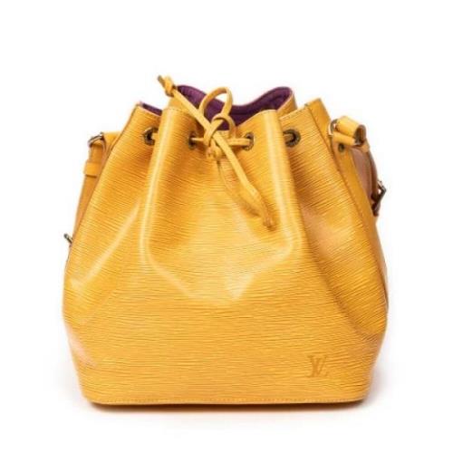 Pre-owned Leather shoulder-bags Louis Vuitton Vintage , Yellow , Dames