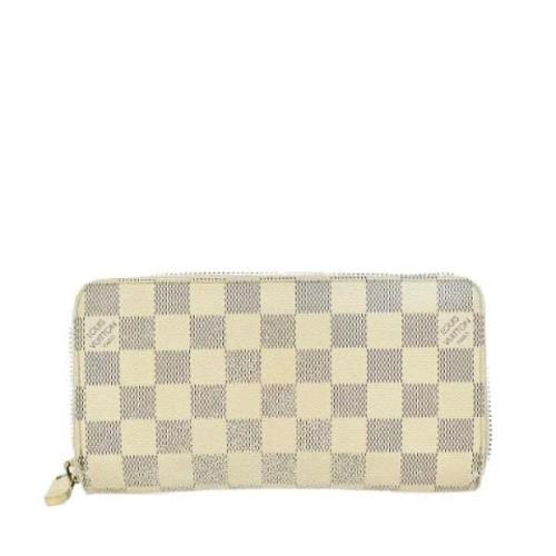 Pre-owned Canvas wallets Louis Vuitton Vintage , White , Dames