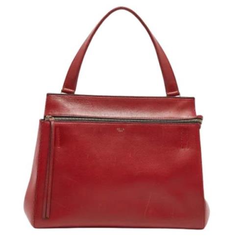 Pre-owned Leather handbags Celine Vintage , Red , Dames