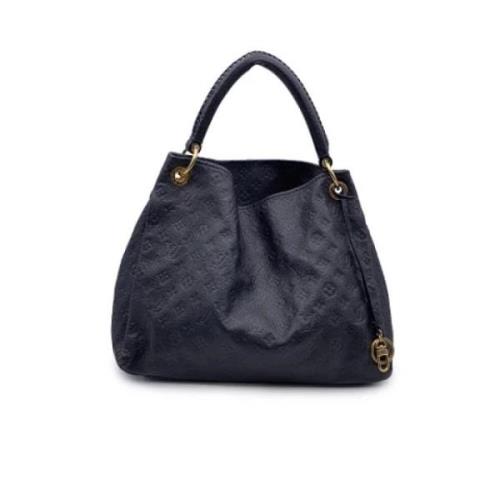 Pre-owned Canvas totes Louis Vuitton Vintage , Blue , Dames