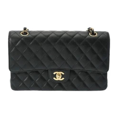 Pre-owned Leather chanel-bags Chanel Vintage , Black , Dames