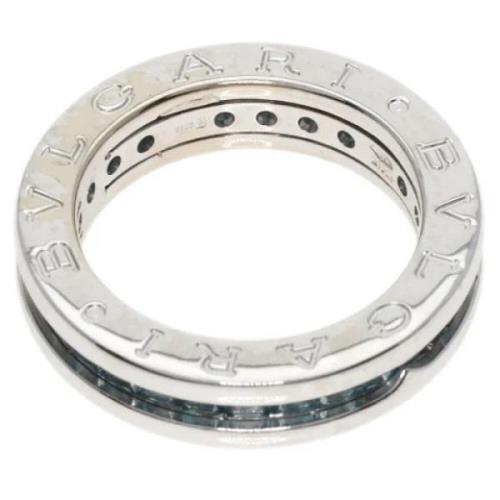 Pre-owned White Gold rings Bvlgari Vintage , Gray , Dames