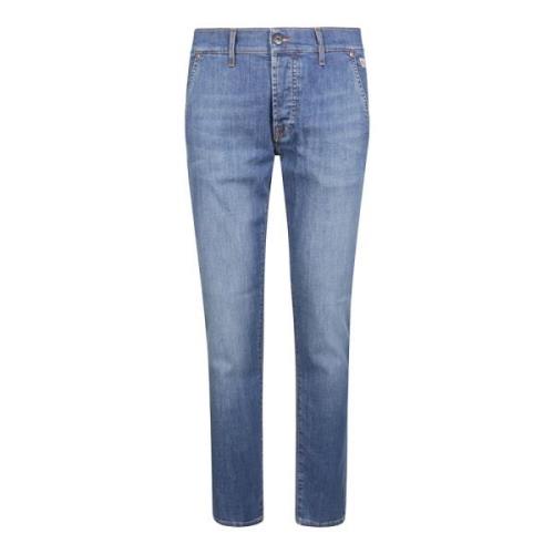 Slim-fit jeans A048 Paul Roy Roger's , Blue , Heren