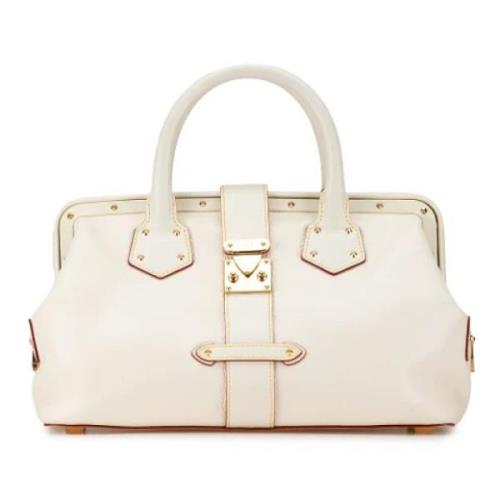 Pre-owned Leather shoulder-bags Louis Vuitton Vintage , White , Dames