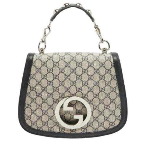 Pre-owned Canvas handbags Gucci Vintage , Beige , Dames