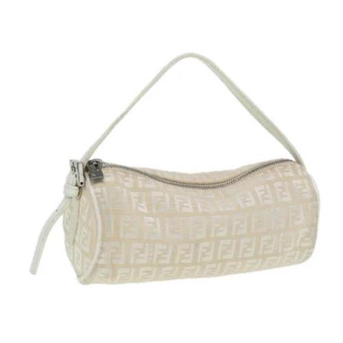 Pre-owned Nylon pouches Fendi Vintage , White , Dames