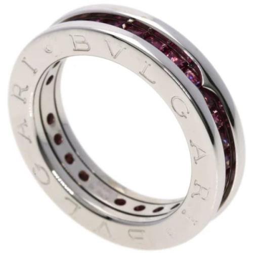 Pre-owned White Gold rings Bvlgari Vintage , Gray , Dames