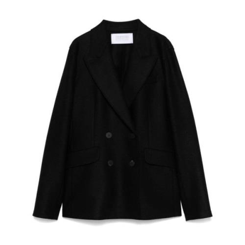 Zwarte double-breasted blazer met piekrevers Harris Wharf London , Bla...