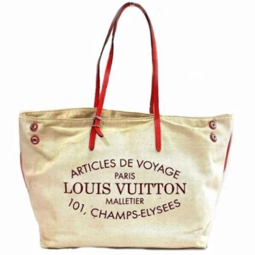 Pre-owned Canvas louis-vuitton-bags Louis Vuitton Vintage , Beige , Da...