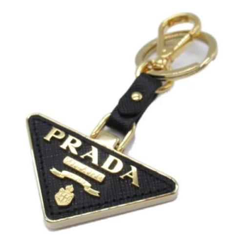 Pre-owned Leather key-holders Prada Vintage , Black , Dames