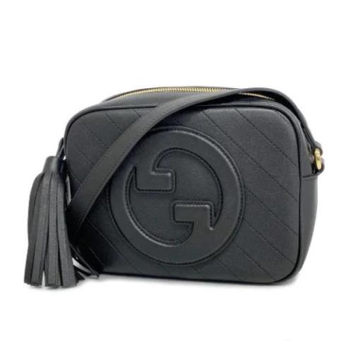 Pre-owned Leather gucci-bags Gucci Vintage , Black , Dames