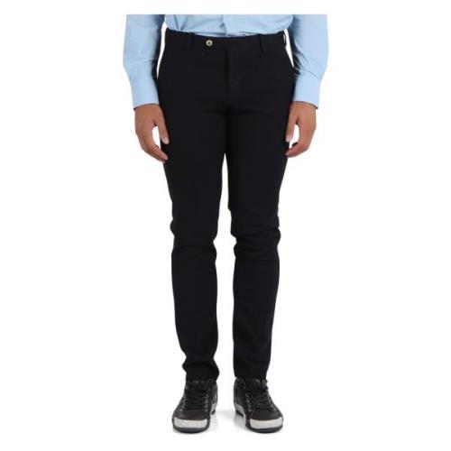 Slim Fit Katoenen Stretchbroek Michael Coal , Blue , Heren