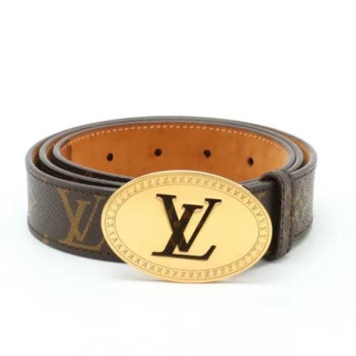 Pre-owned Fabric belts Louis Vuitton Vintage , Brown , Dames