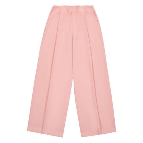 roze loszittende hoge taille broek Laneus , Pink , Dames