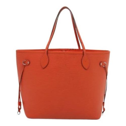 Pre-owned Leather shoulder-bags Louis Vuitton Vintage , Orange , Dames