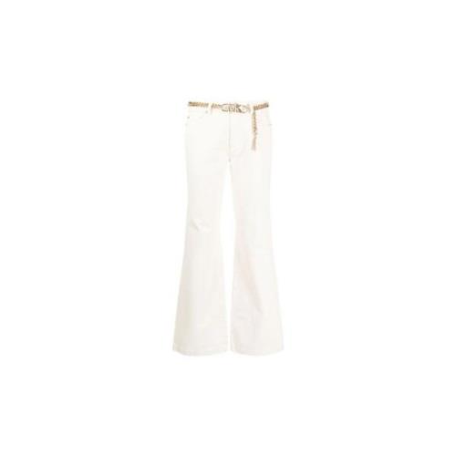 Stijlvolle Denim Jeans voor Vrouwen Michael Kors , White , Dames