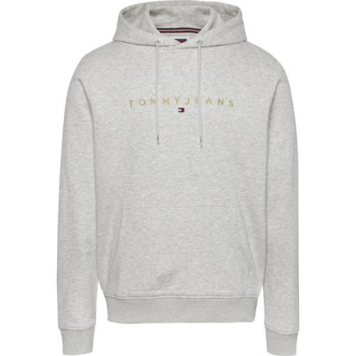 Grijze Sweater met Schuifsluiting Tommy Jeans , Gray , Heren