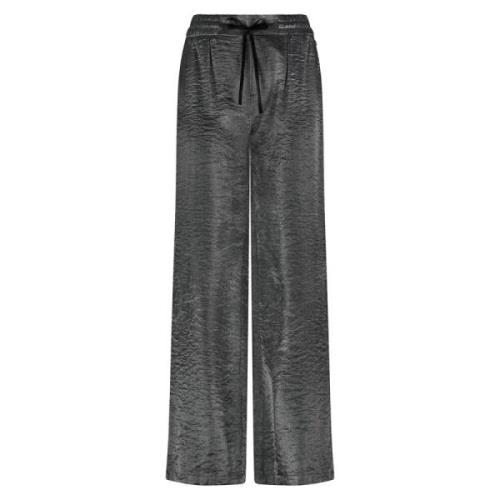 Wijde Pijp Zilveren Broek Tramontana , Gray , Dames