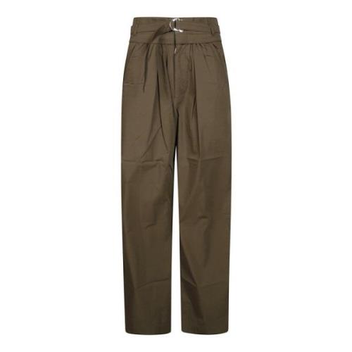 Katoenen Rechte Broek Isabel Marant Étoile , Beige , Dames