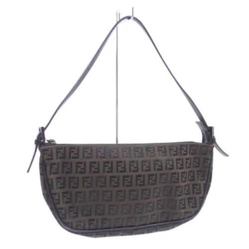 Pre-owned Canvas handbags Fendi Vintage , Brown , Dames