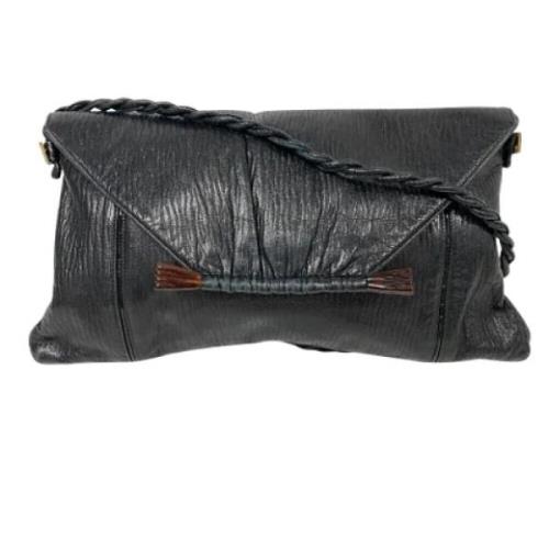 Pre-owned Leather fendi-bags Fendi Vintage , Black , Dames