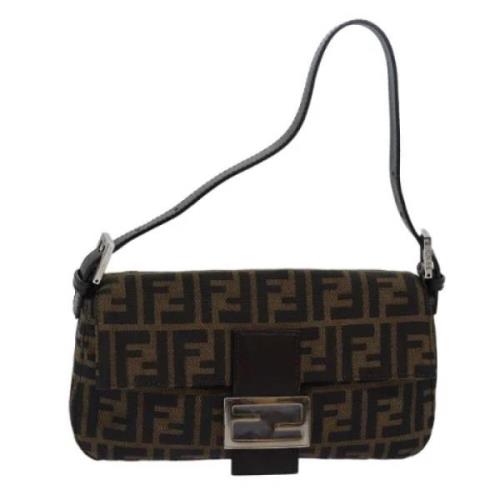 Pre-owned Canvas fendi-bags Fendi Vintage , Brown , Dames