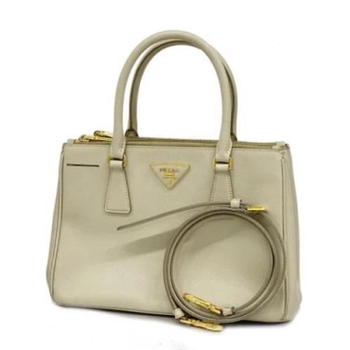 Pre-owned Leather prada-bags Prada Vintage , Beige , Dames