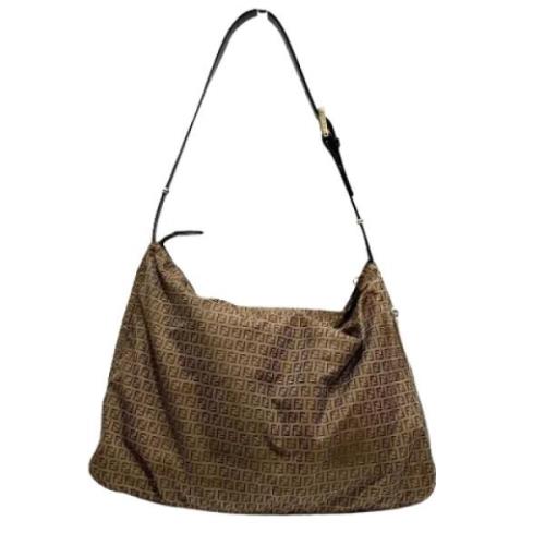 Pre-owned Nylon fendi-bags Fendi Vintage , Brown , Dames