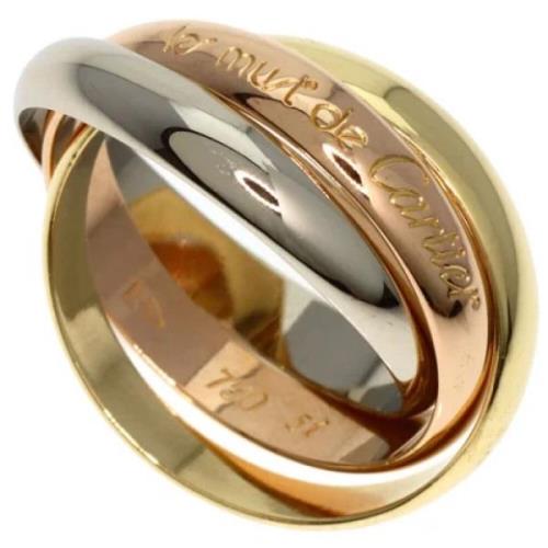 Pre-owned Rose Gold rings Cartier Vintage , Yellow , Dames