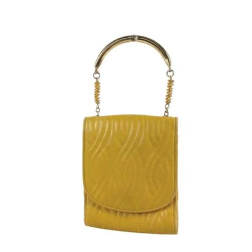 Pre-owned Leather fendi-bags Fendi Vintage , Yellow , Dames