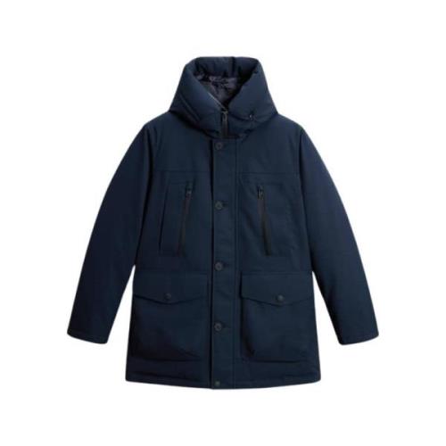 Arctic Parka Melton Blue Woolrich , Blue , Heren