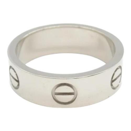 Pre-owned Metal rings Cartier Vintage , Gray , Unisex