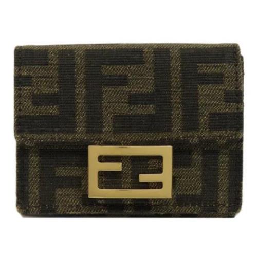 Pre-owned Canvas wallets Fendi Vintage , Brown , Dames