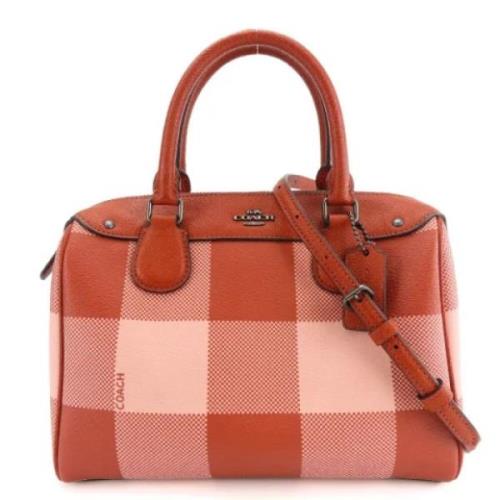 Pre-owned Leather handbags Coach Pre-owned , Pink , Dames