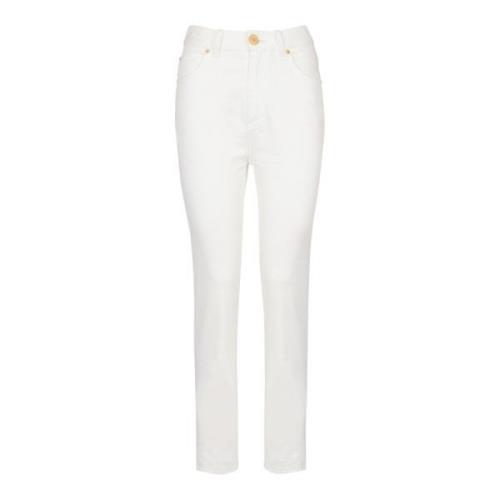 Slim fit jeans Balmain , White , Dames