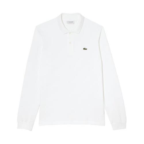 Wit poloshirt met lange mouwen Lacoste , White , Heren