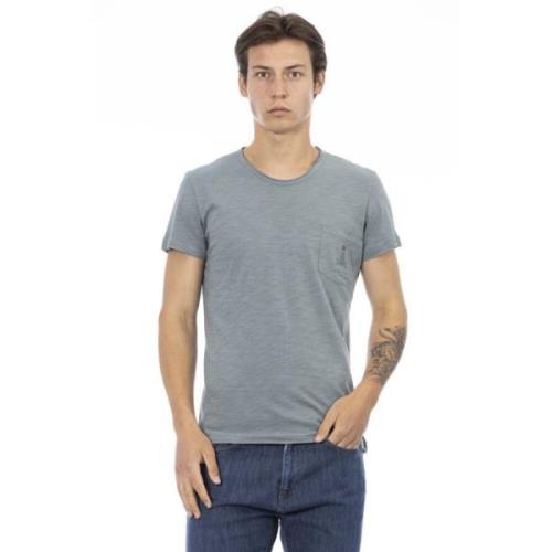 Ronde hals korte mouw T-shirt Trussardi , Gray , Heren