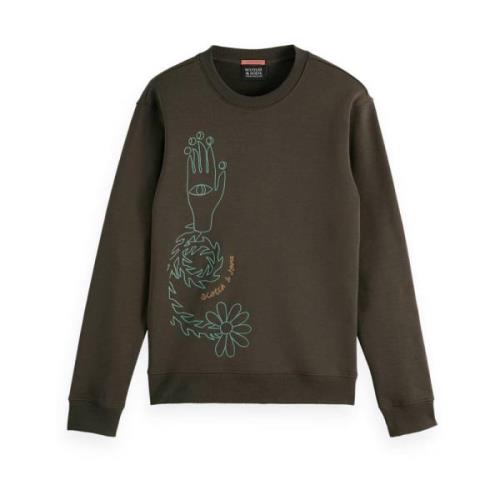 Geborduurde Sweater Scotch & Soda , Green , Heren