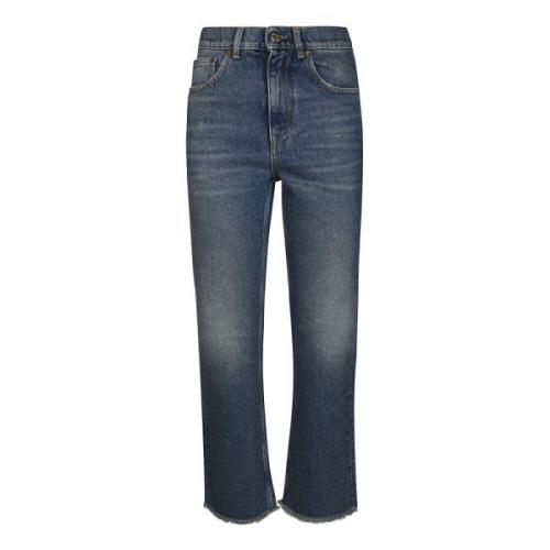 Medium Wash Cropped Jeans Golden Goose , Blue , Dames