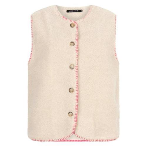 Evelynn Gilet Stijlvolle Vest Ydence , Beige , Dames