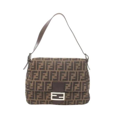 Pre-owned Canvas fendi-bags Fendi Vintage , Brown , Dames