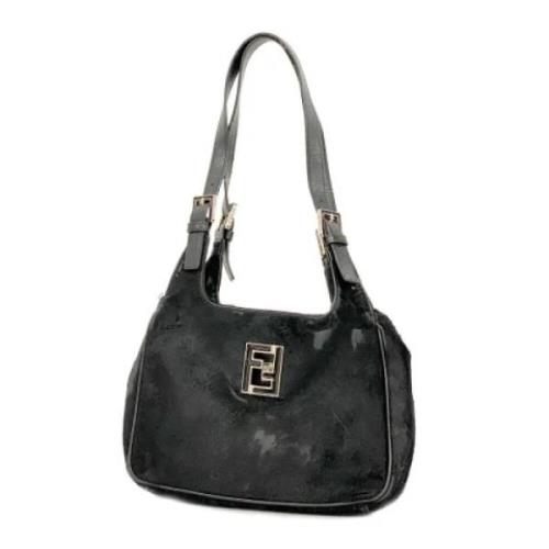 Pre-owned Leather fendi-bags Fendi Vintage , Black , Dames