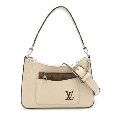 Pre-owned Leather louis-vuitton-bags Louis Vuitton Vintage , White , D...