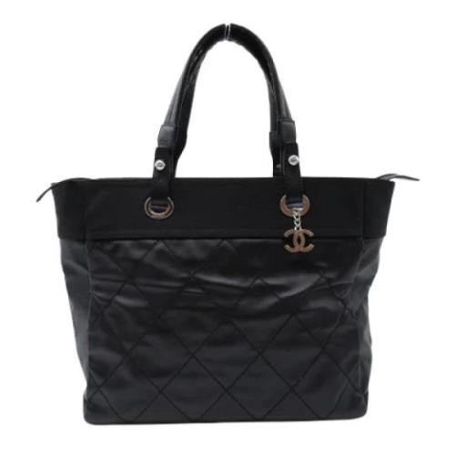 Pre-owned Leather chanel-bags Chanel Vintage , Black , Dames