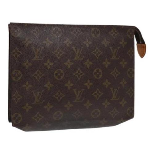 Pre-owned Canvas pouches Louis Vuitton Vintage , Brown , Dames