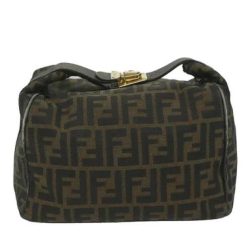 Pre-owned Canvas handbags Fendi Vintage , Brown , Dames