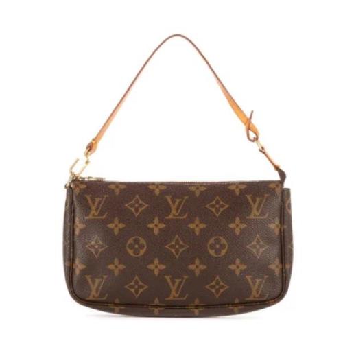 Pre-owned Coated canvas handbags Louis Vuitton Vintage , Brown , Dames