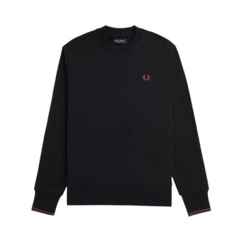 Stijlvolle Sweatshirt voor Mannen Fred Perry , Black , Heren