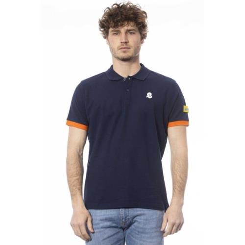 Casual Polo Shirt met Borstlogo Invicta , Blue , Heren