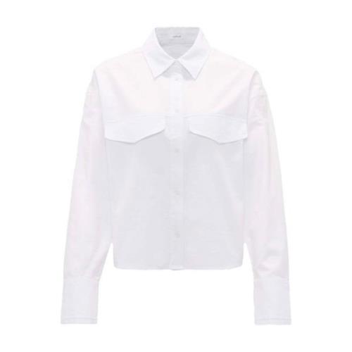 Stijlvolle lange mouw blouse Opus , White , Dames